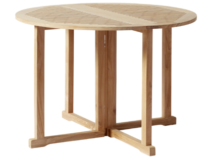 Buttrefly runt bord i teak