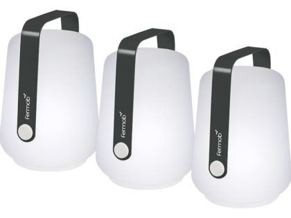Balad lampa 3-pack 12 cm hög Antracit