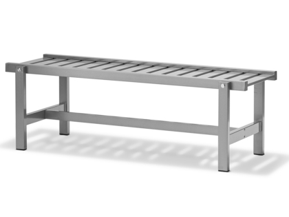 Fri Form - Bänk - grå alu.