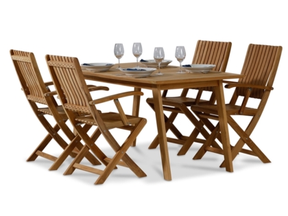 Teakgrupp Boathouse Bord & Roxy karmstol