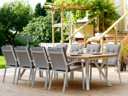 Edge Plankbord och Vouge Vit/Beige