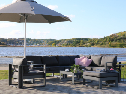 Loungegrupp Saint Tropez Antracit hörngrupp