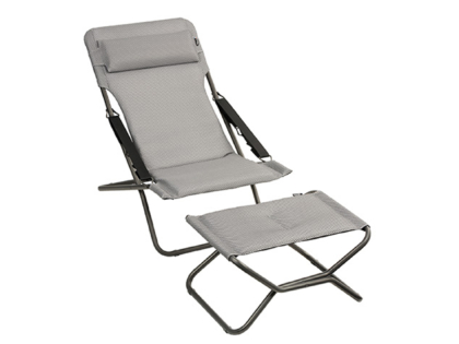 Solstol Transabed Be Comfort Ljusgrå