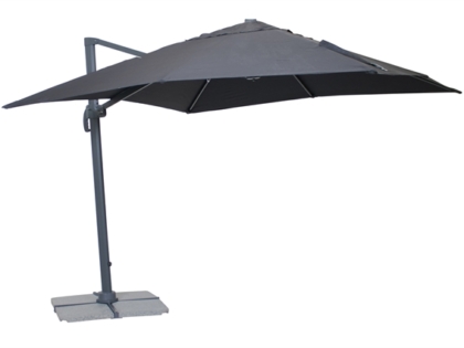 Ampelparasoll Sky 3 x 3 m Svart