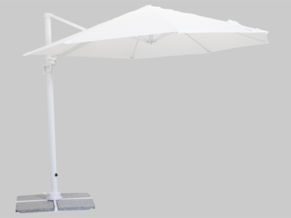 Ampelparasoll Sky Ø 3 m vit