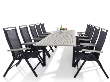 Chicago Svart/Grå & Baltimore Positionsstol