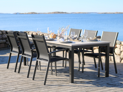 Maryland & Vouge karmstol Svart Nonwood