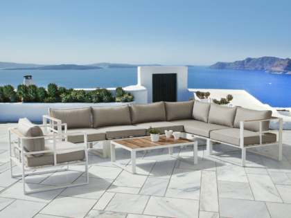 Loungegrupp Sunset Vit