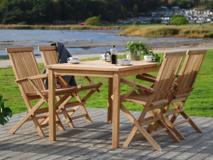 Smögen bord 140 x 80 & karmstol