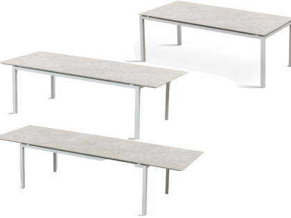 North Matbord 310 Vit / Beige