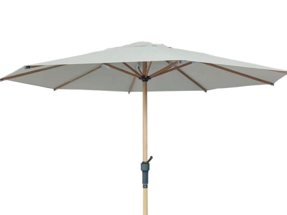 Parasoll teak look / beige 3 meter